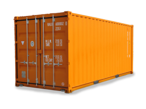Conteneur maritime 20 pieds High Cube – Orange – Neuf